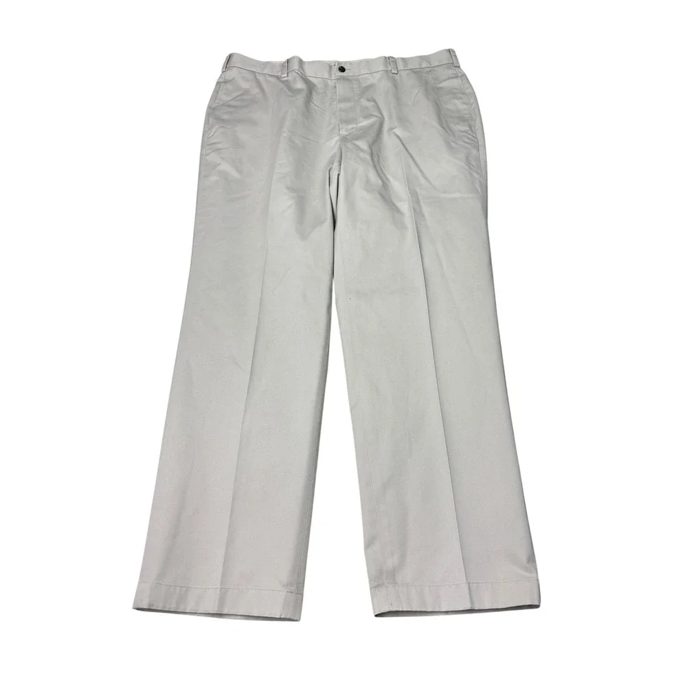 Brooks Brothers Advantage Chino Clark Pants Mens 40x32 Stone Beige Cotton